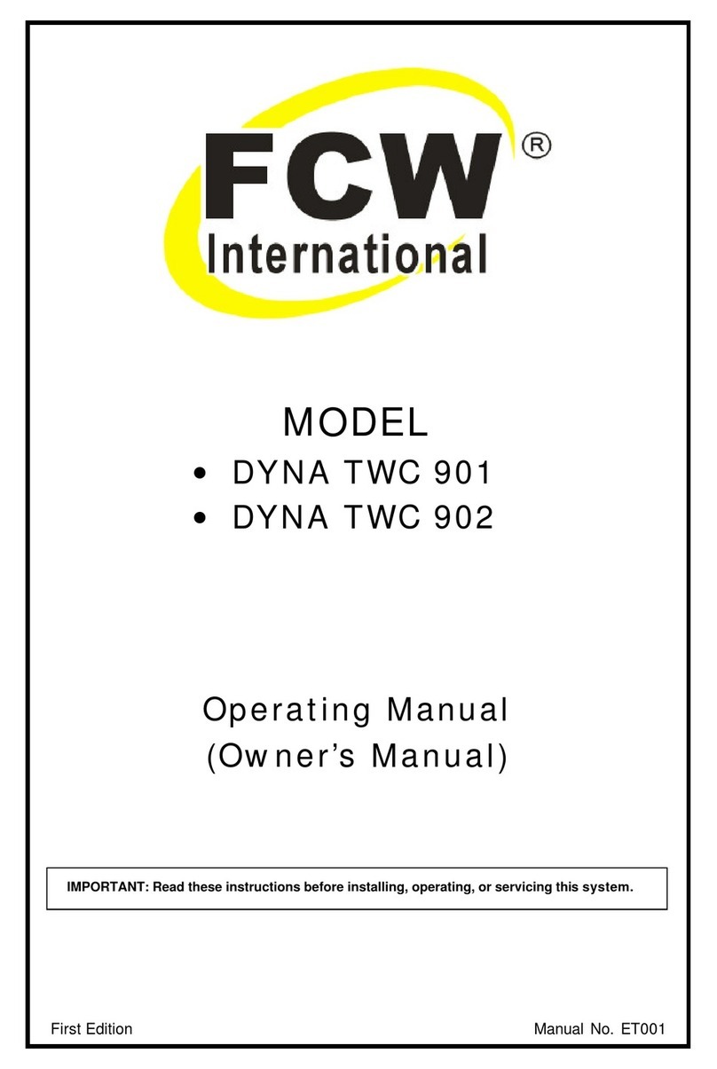 FCW DYNA TWC 901 operating manual