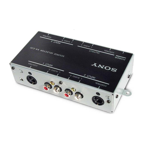 Sony XA-C30 - 2 Output Selector User manual Sony XA-C30 - 2 Output Selector User manual