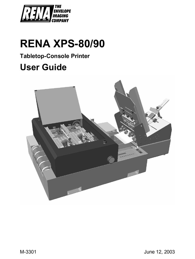 Rena XPS-80 User manual