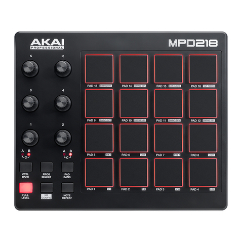 Akai MPD218 user guide