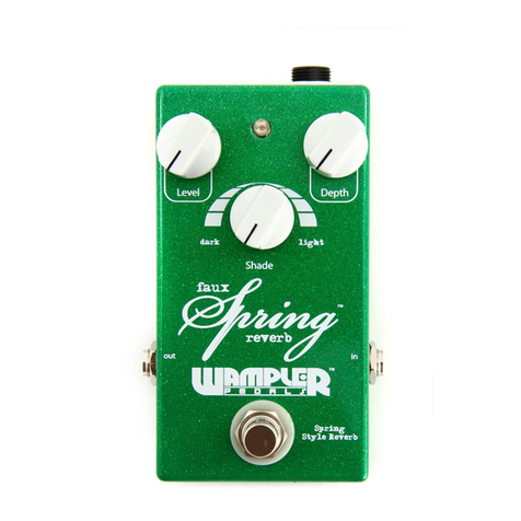 Wampler Faux Spring Reverb User manual