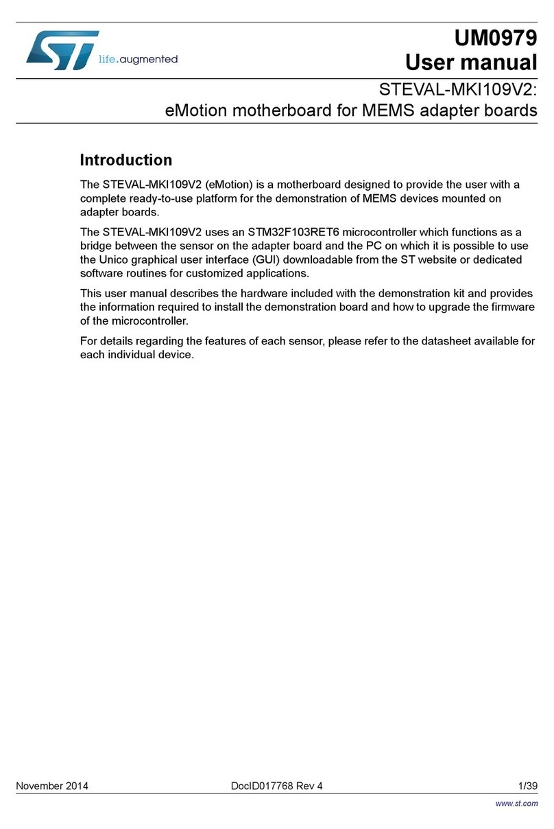 ST STEVAL-MKI109V2 User manual ST STEVAL-MKI109V2 User manual