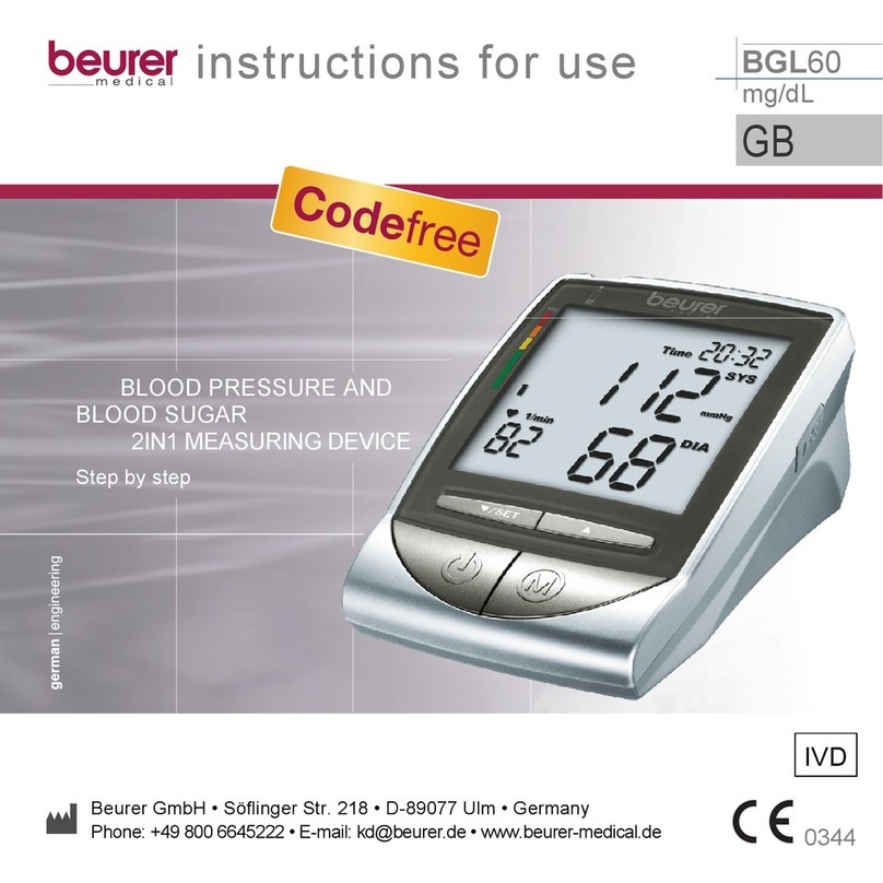 Beurer BGL60 User manual