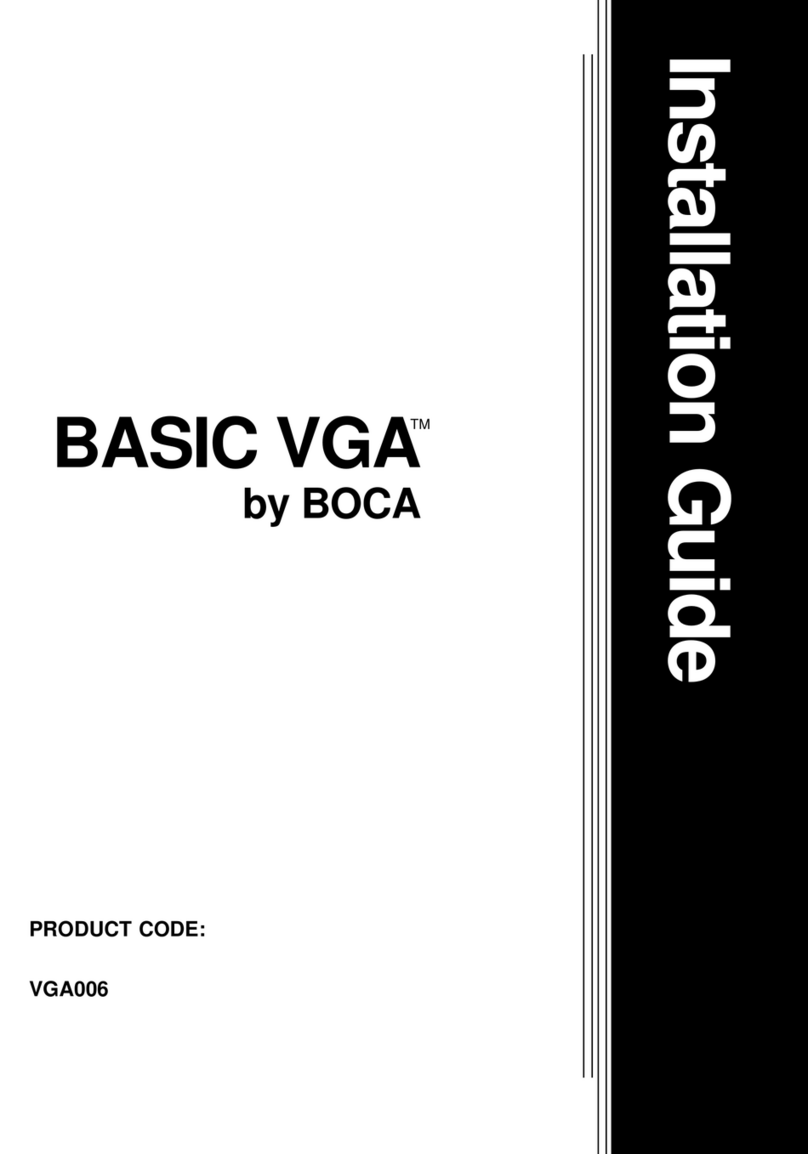 Boca BASIC VGA VGA006 installation guide