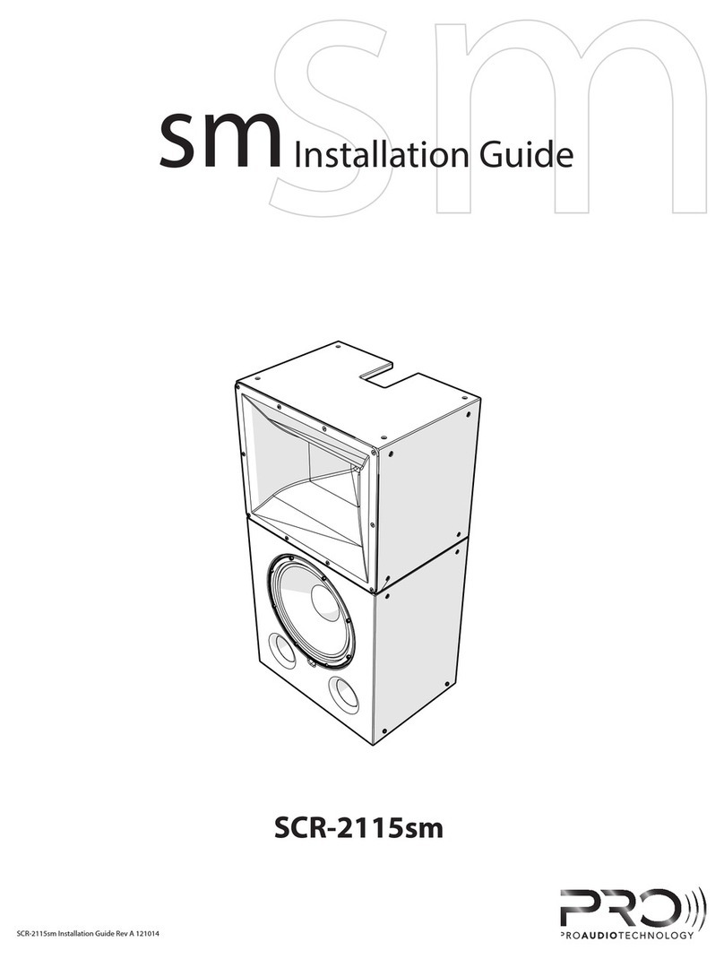 ProAudio SCR-2115sm User manual