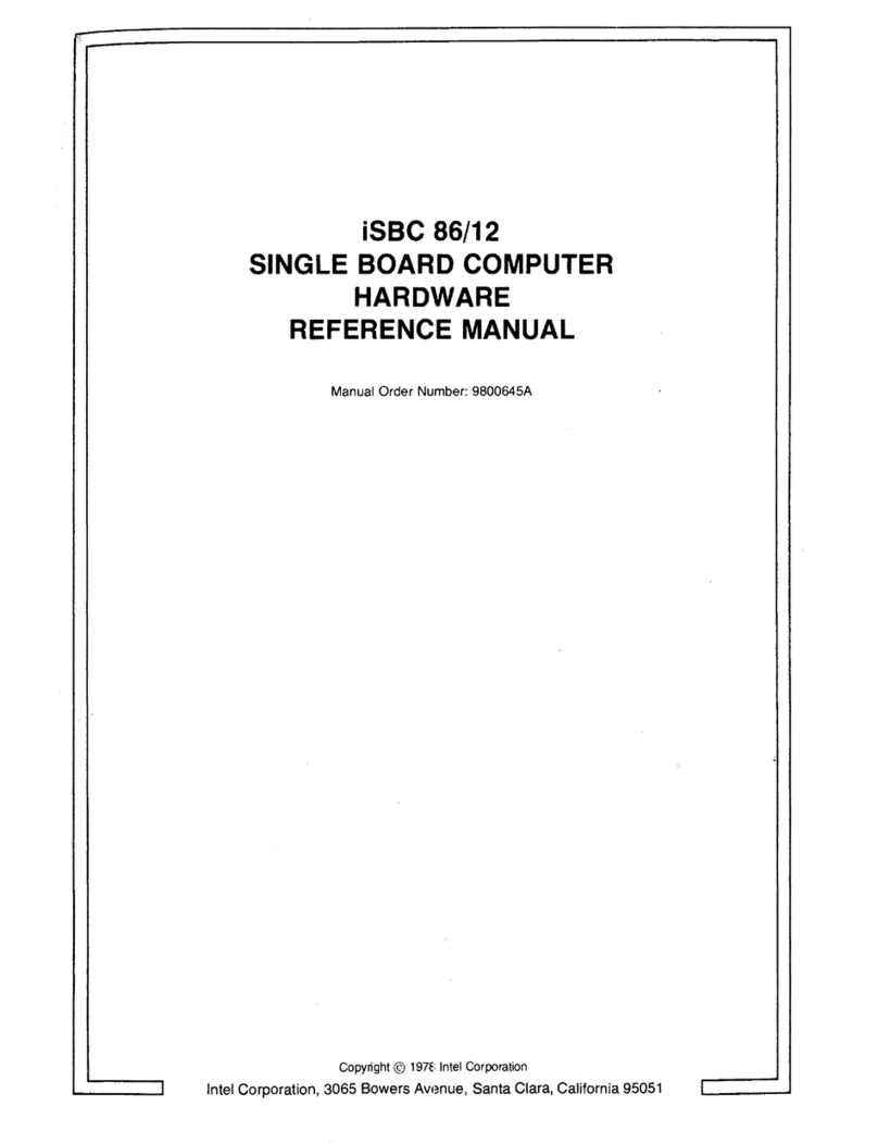 Intel iSBC 86/12 Quick user guide