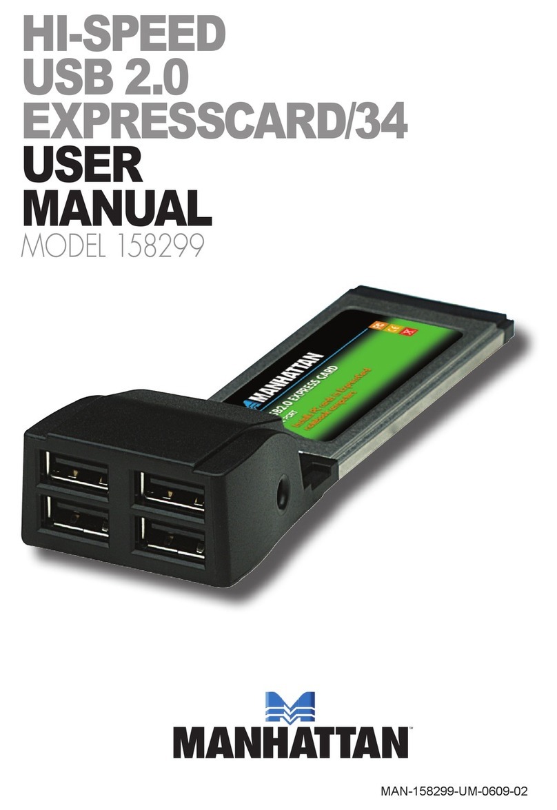 Manhattan 158299 User manual Manhattan 158299 User manual
