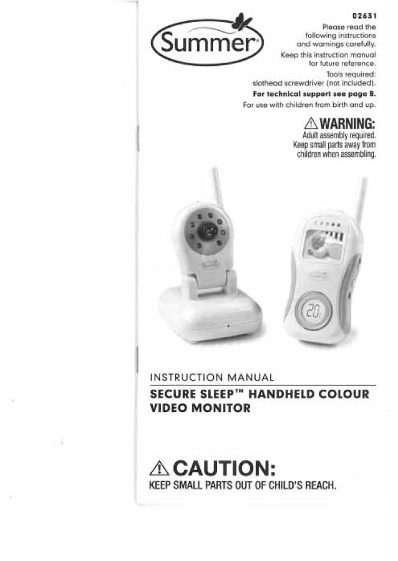 Summer Secure Sleep 02631 User manual Summer Secure Sleep 02631 User manual