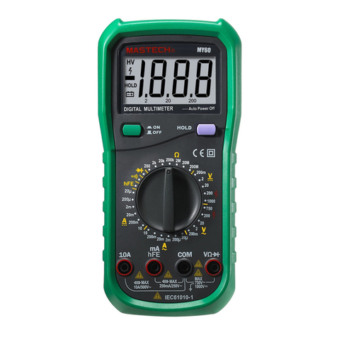 Mastech MY-60 Operator's manual