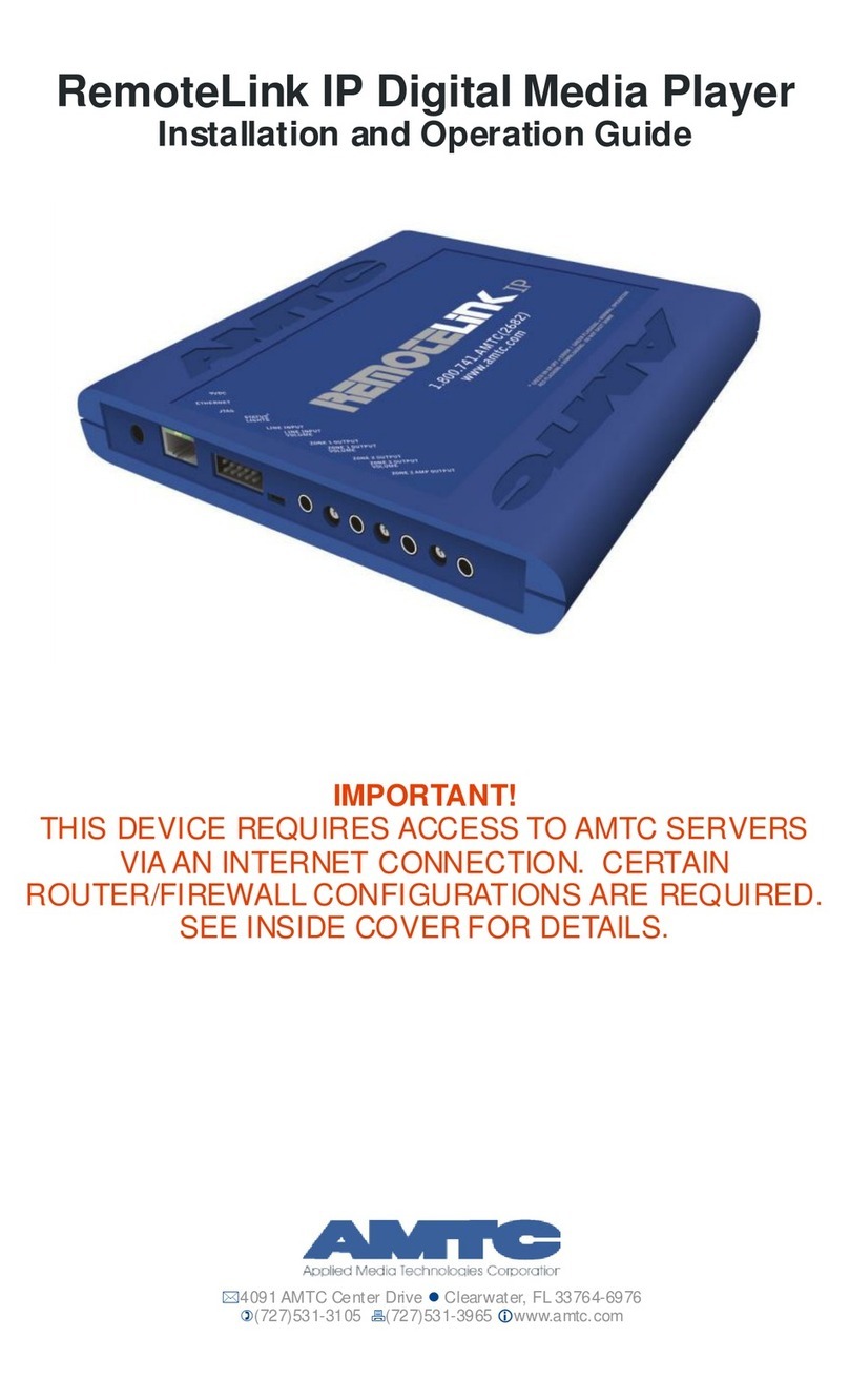 AMTC RemoteLink Operating instructions