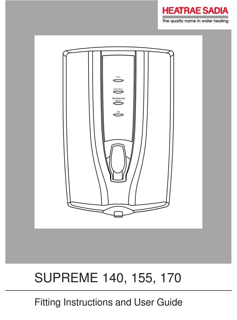 Heatrae Sadia SUPREME 140 User manual