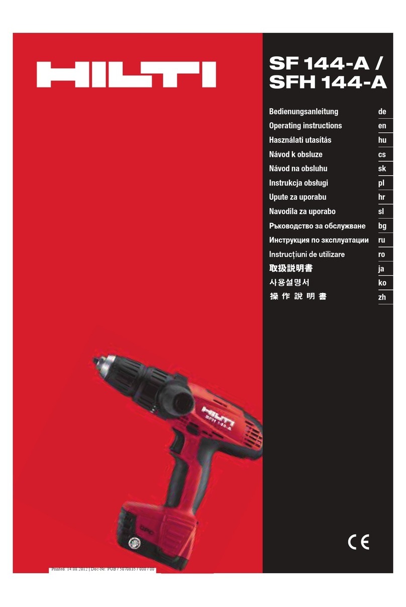 Hilti SF 144-A User manual