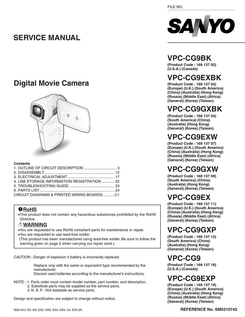 Sanyo VPC-CG9BK User manual