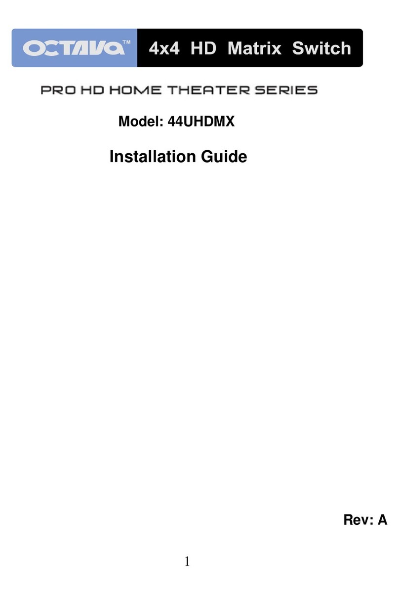 Octava 44UHDMX User manual