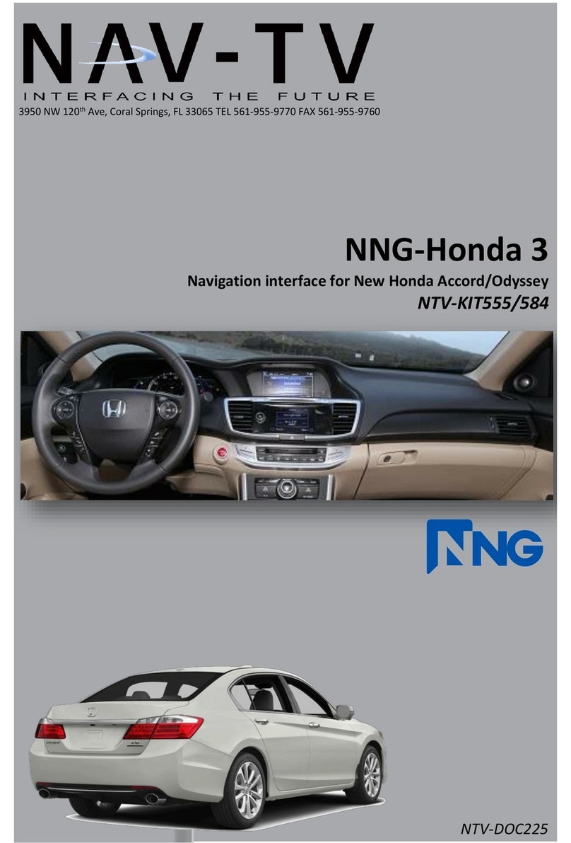 Nav TV NNG-Honda 3 user manual