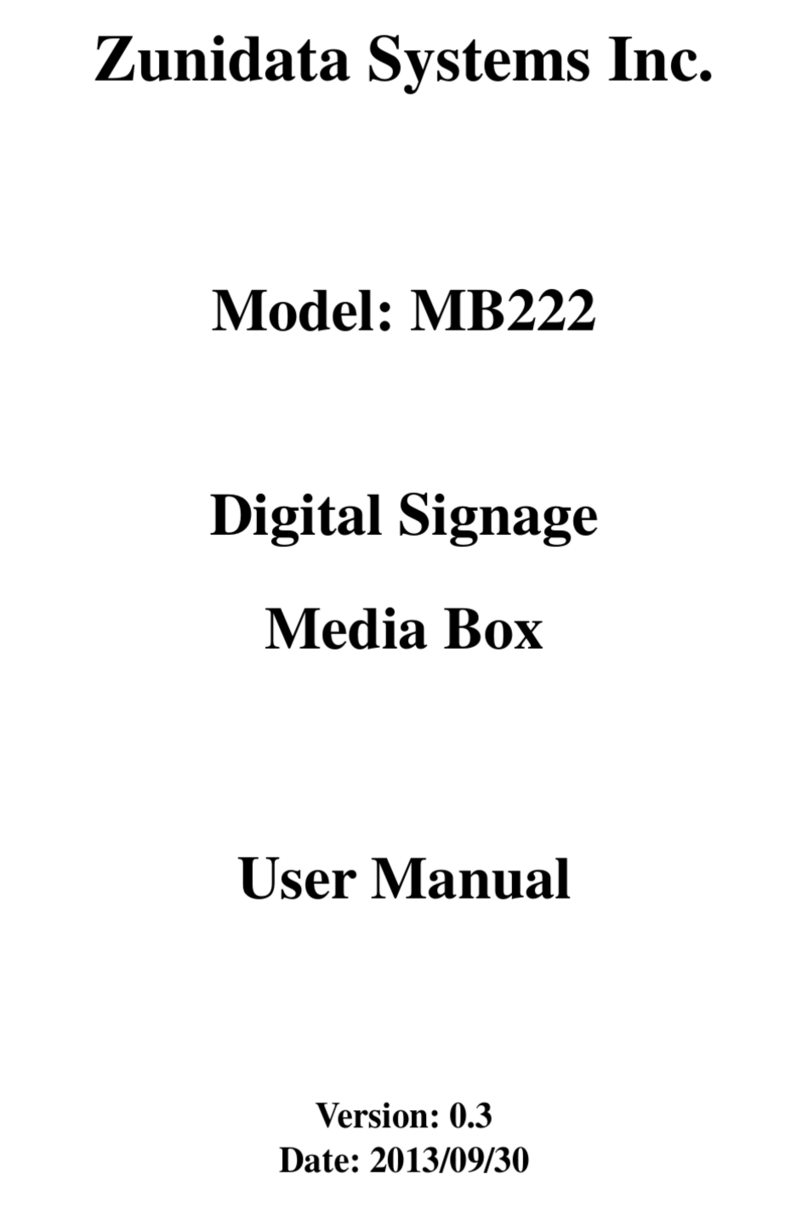 Zunidata Systems MB222 user manual