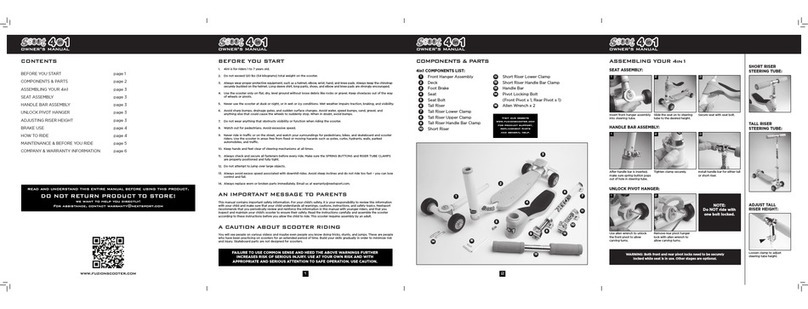 Fusion Scoot 4in1 owner's manual