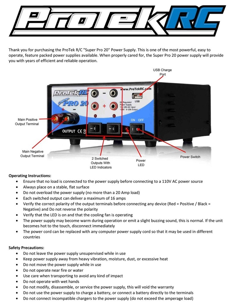 PRO-TEK Super Pro 20 user manual