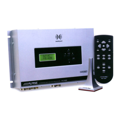 Alpine PXE-H650 - System Integration Audio... User manual