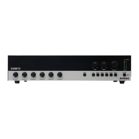AUDAC COM12 Installation and operating instructions