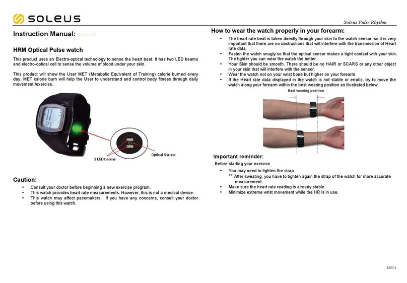 Soleus Air Pulse Rhythm User manual