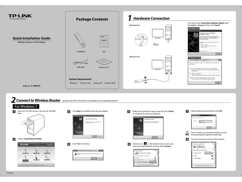 TP-Link TL-WN821N User manual