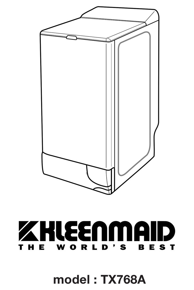 Kleenmaid TX768A Use and care guide