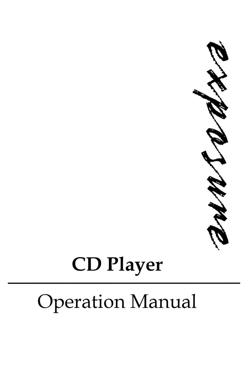 Exposure Classic CD Player Operation manual