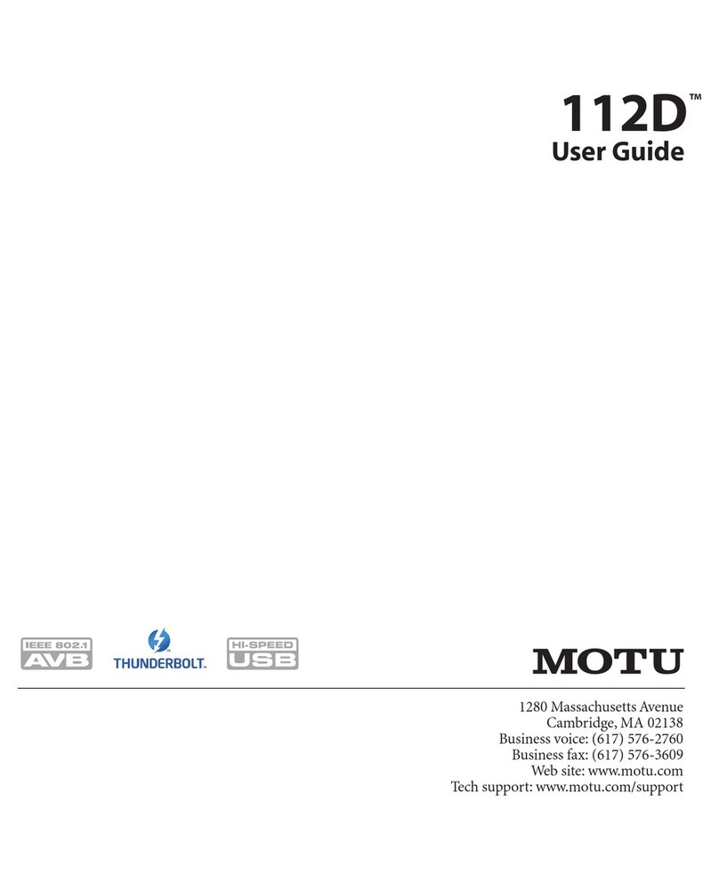 MOTU 112D user guide