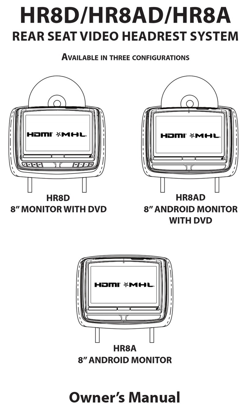 Voxx Invision HR8D owner's manual