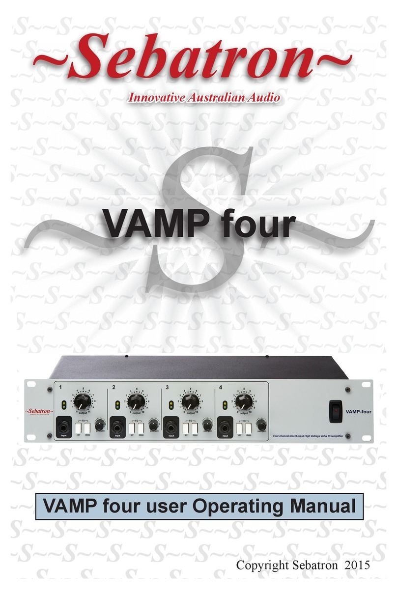 Sebatron VAMP four User's operating manual
