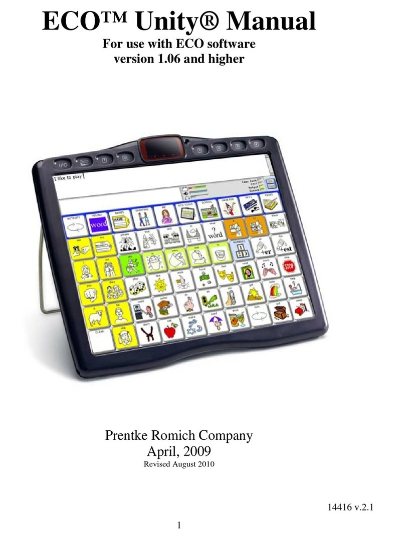 Prentke Romich Company ECO Unity manual