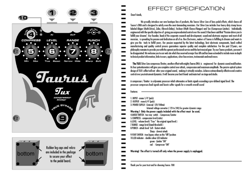 Taurus TUX User manual