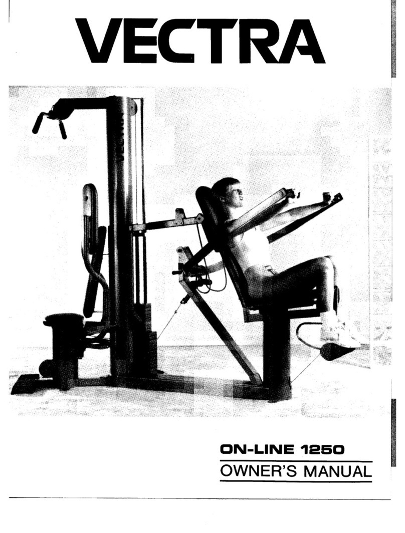 Vectra Fitness on-line 1250 owner's manual