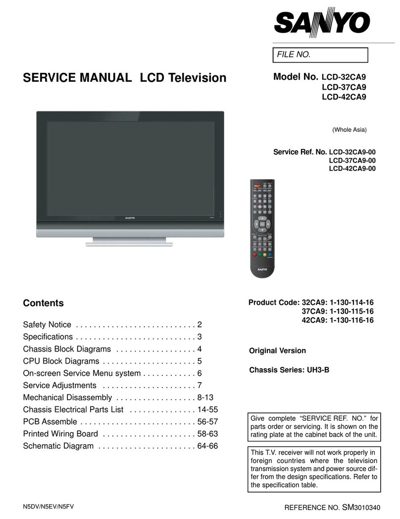 Sanyo LCD-32CA9 User manual