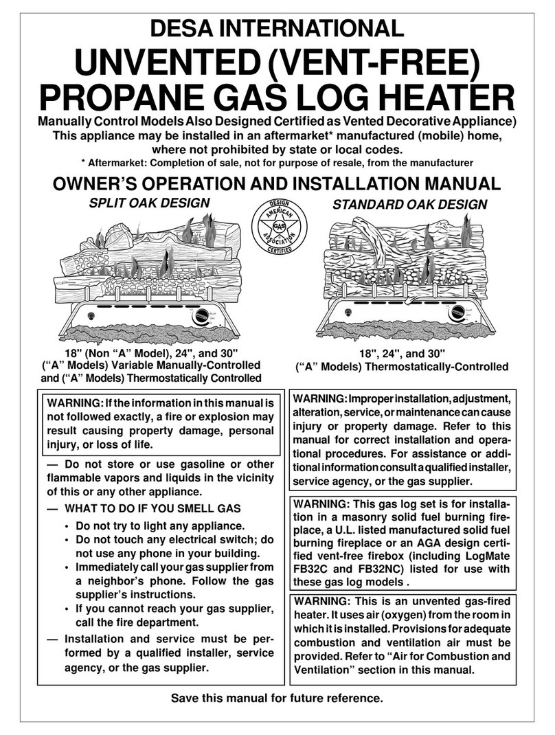 Desa CF18PV Operation manual