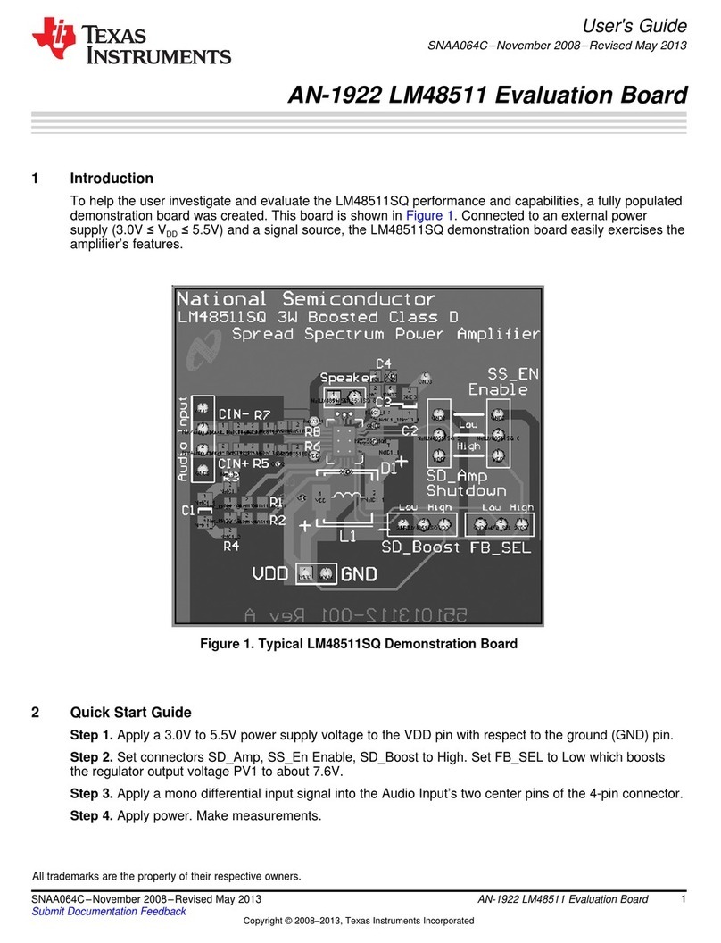 Texas Instruments AN-1922 LM48511 User manual