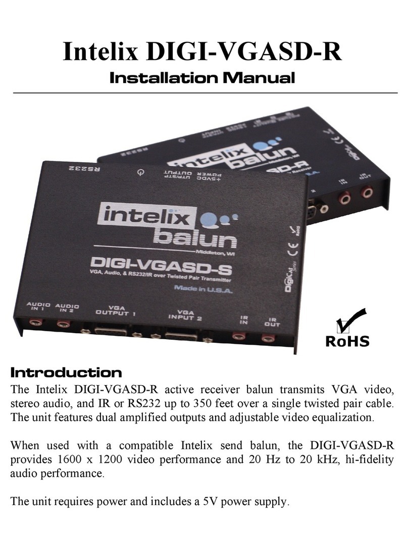Intelix DIGI-VGASD-R installation manual