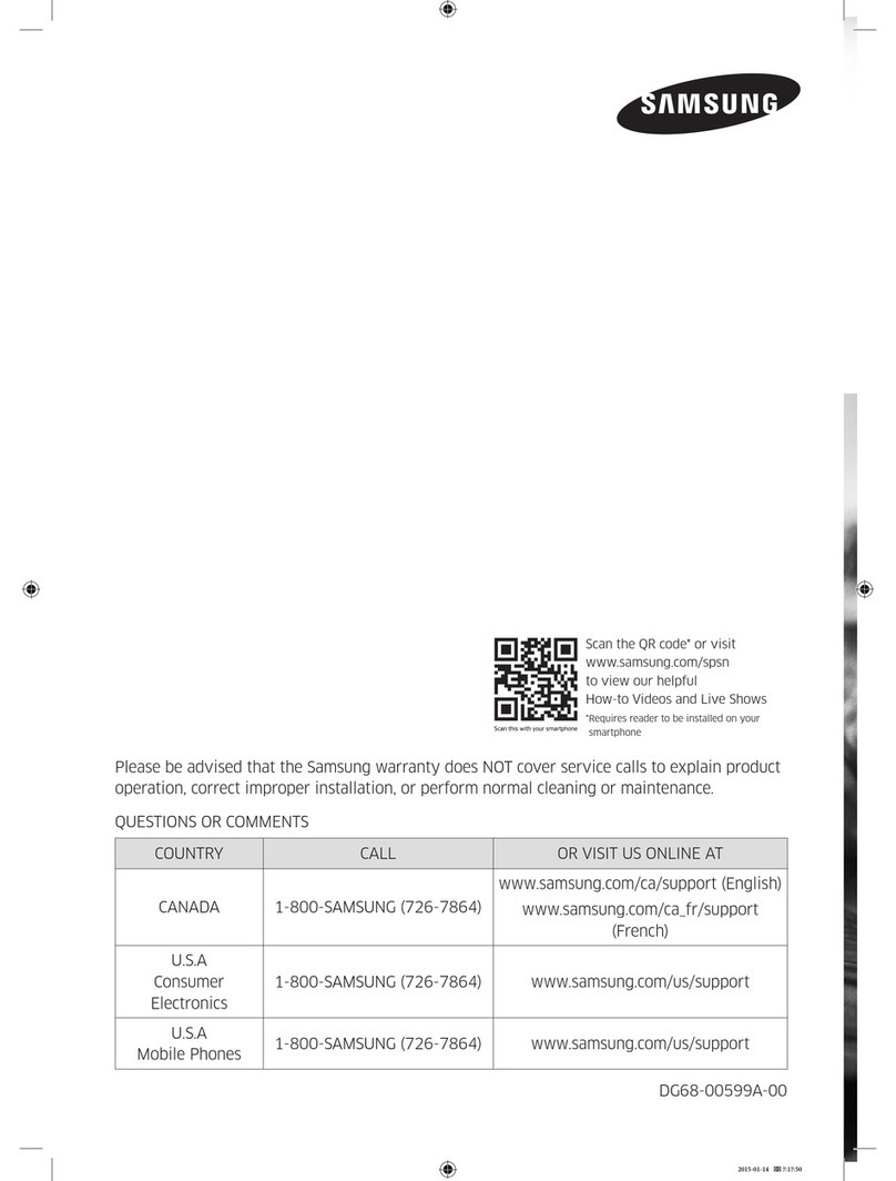 Samsung NE59J7650 series User manual