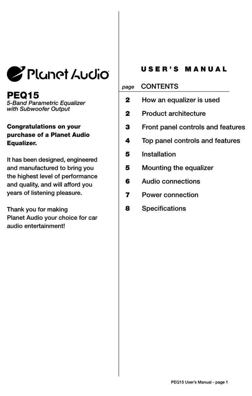 Planet Audio PEQ15 user manual