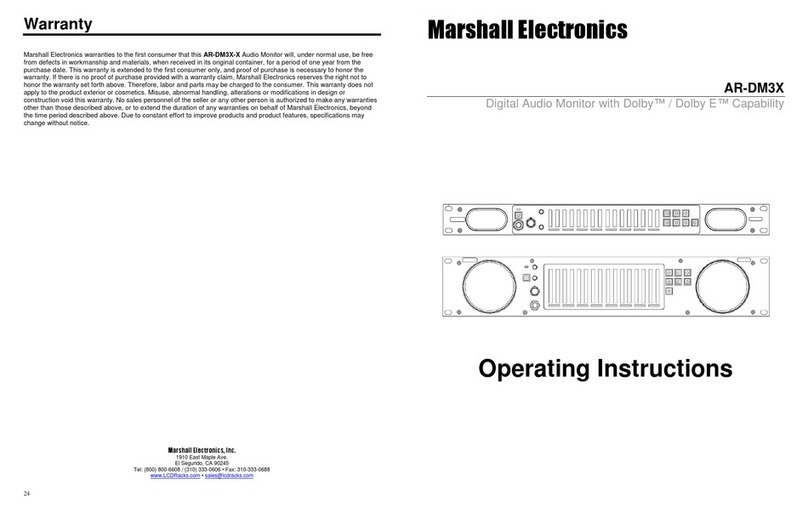 Marshall Electronics AR-DM3X operating instructions