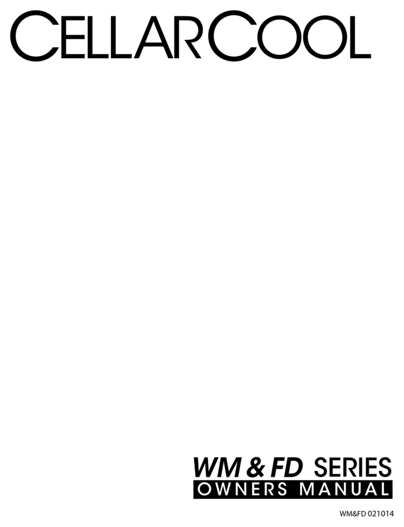 Cellar Cool WM series User manual Cellar Cool WM series User manual