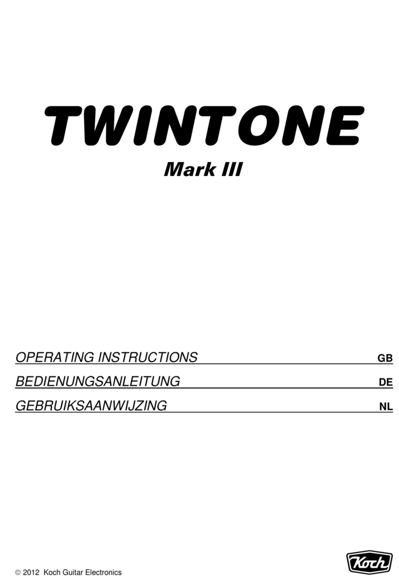 Koch Guitar Electronics TWINTONE Mark III User manual