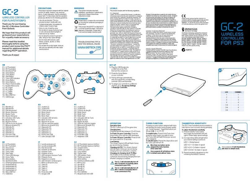 Gioteck GC-2 User manual
