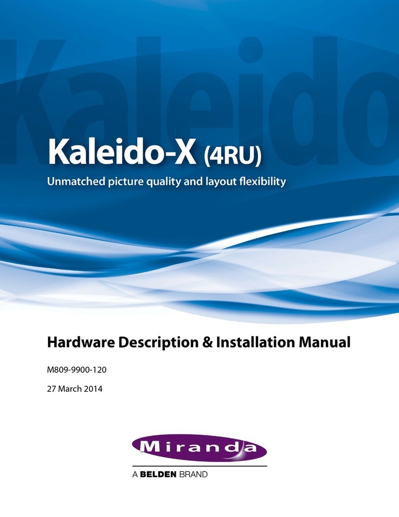Miranda Kaleido-X installation manual