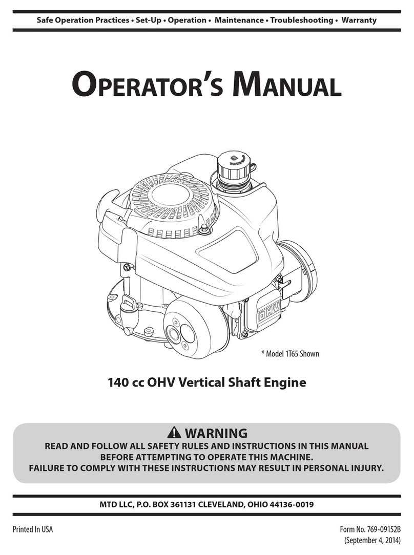 MTD 1T65 User manual