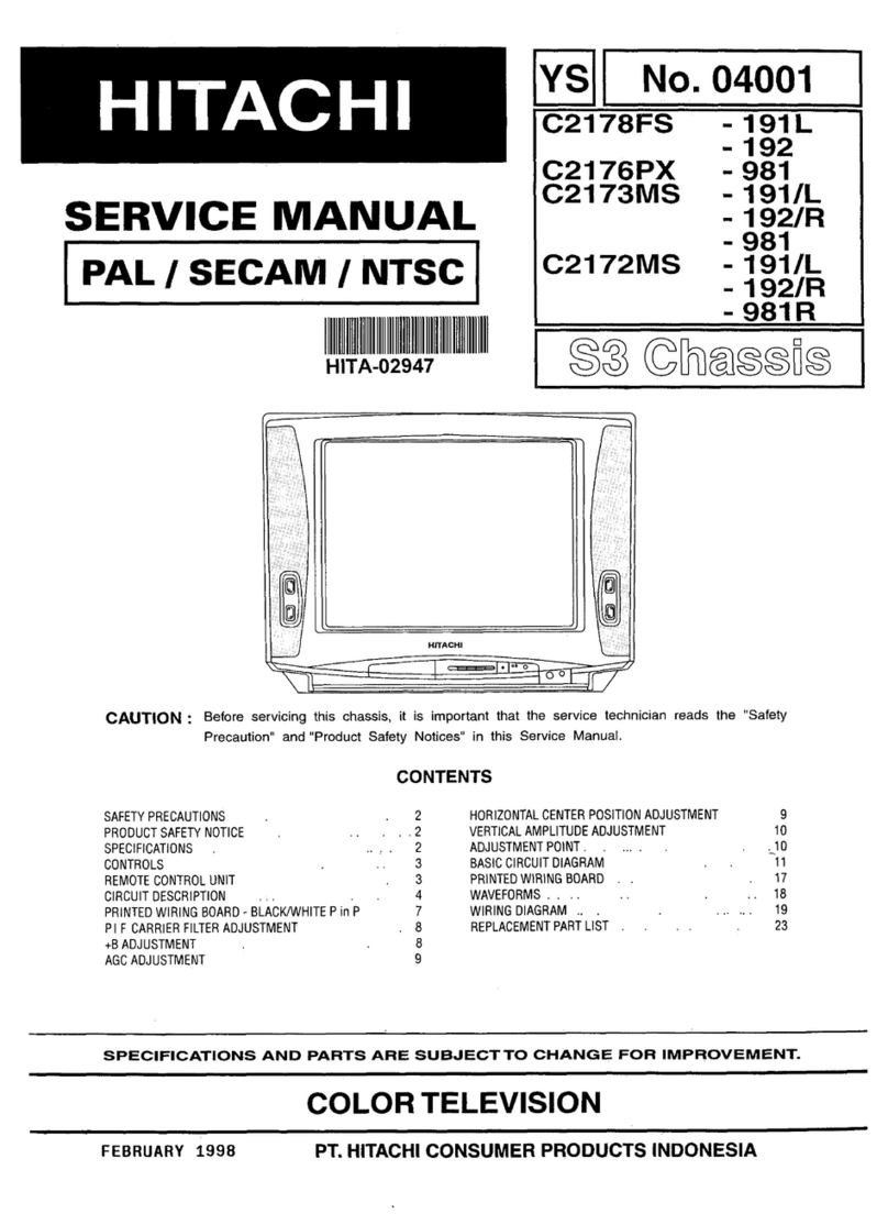 Hitachi C2178FS User manual