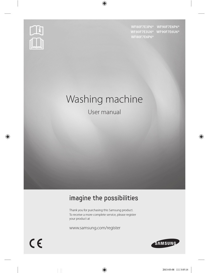 Samsung WF80F7E3P6 series user manual