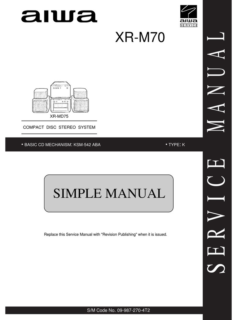 Aiwa XR-M70 User manual
