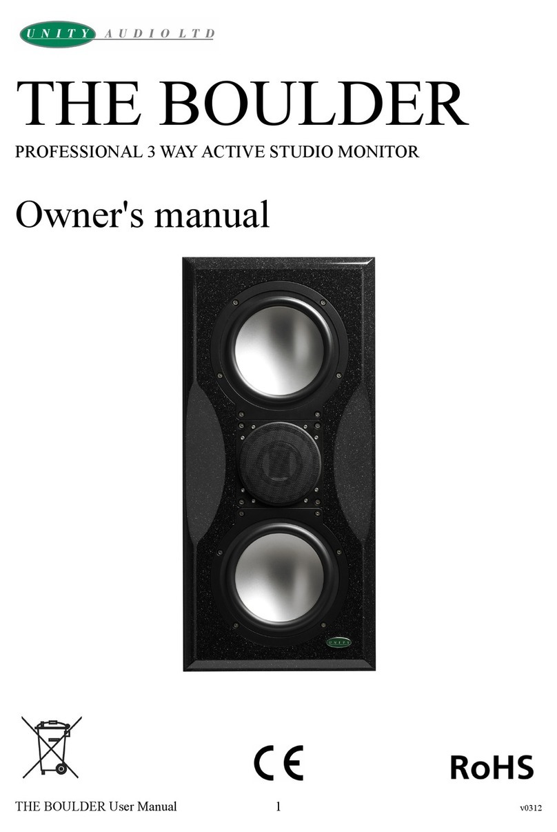 Unity Audio THE BOULDER User manual